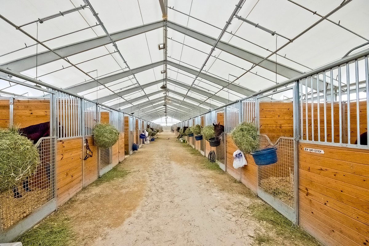 Energy savings with a tension fabric building - energy savings - energy efficient fabric buildings - Palm Meadows Training Center