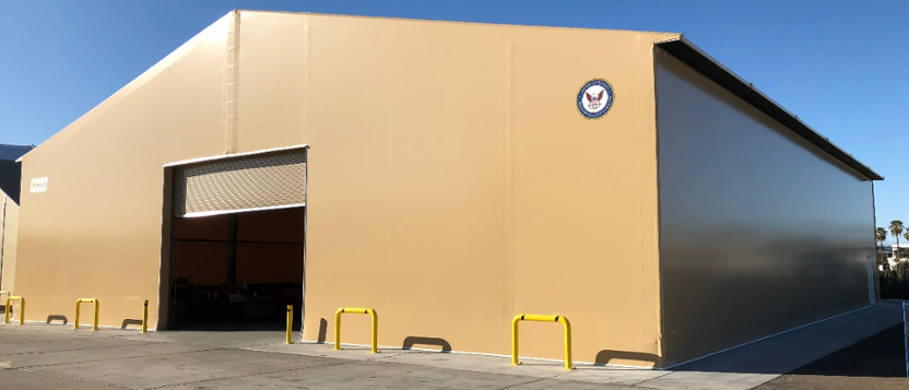 military fabric buildings | Large area maintenance shelter