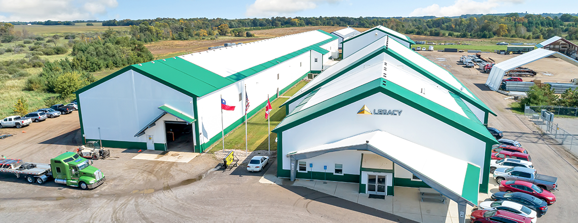 tension fabric office and manufacturing facility