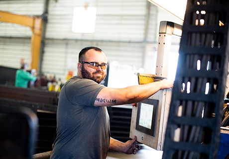 steel shop worker