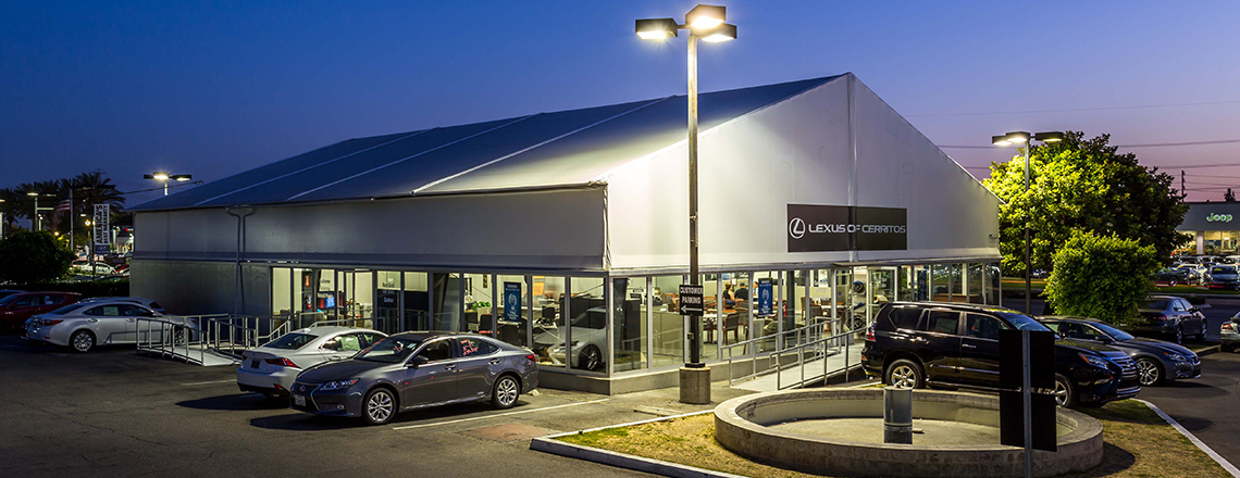 tension fabric automotive dealership