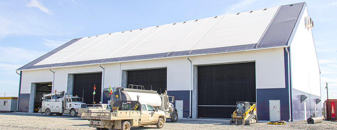 tension fabric vehicle maintenance facility