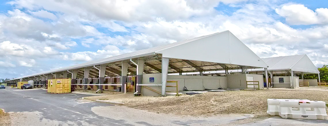 tension fabric equine barns in Florida
