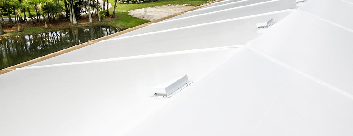 roof vents on tension fabric covered riding arena