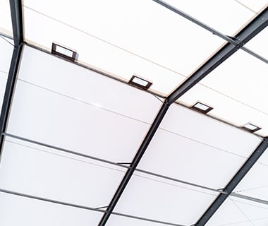 roofs vent inside a tension fabric building