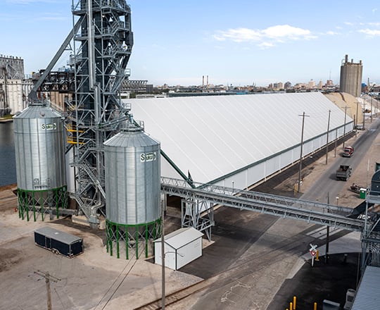 fabric storage building at port of milwaukee