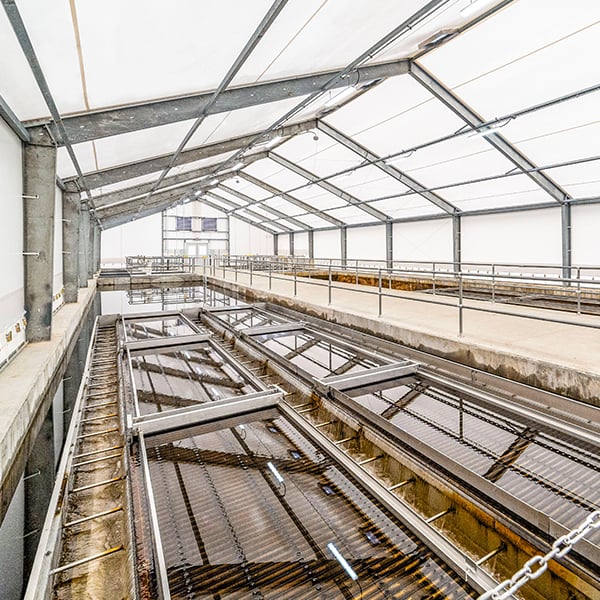 tension fabric wastewater treatment plant