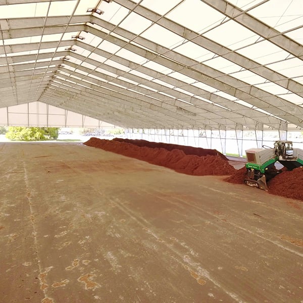 tension fabric compost cover