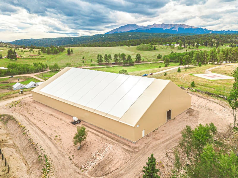 fabric equestrian arena in Colorado