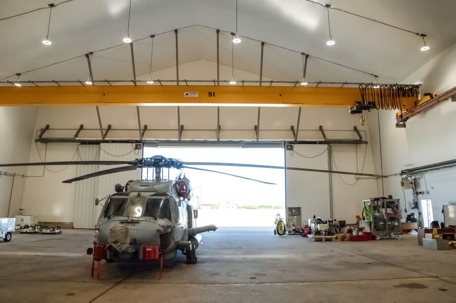 tension fabric helicopter hangar