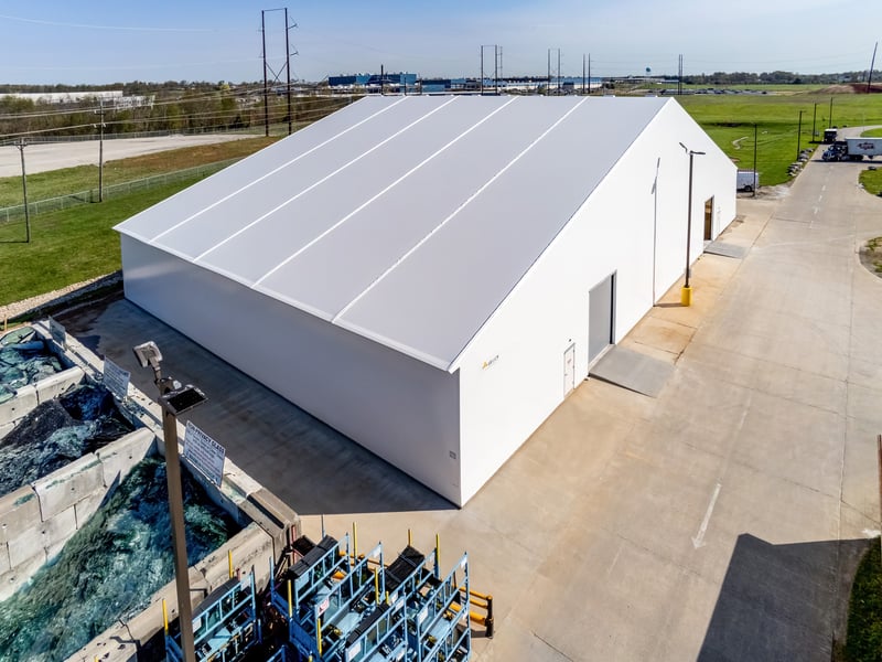 tension fabric automotive warehouse building