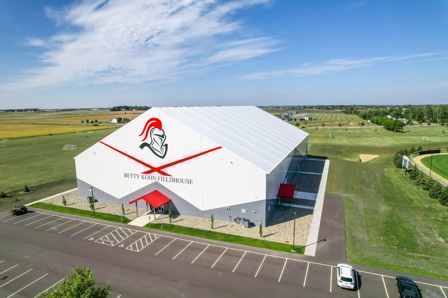 custom fabric fieldhouse for Martin Luther College