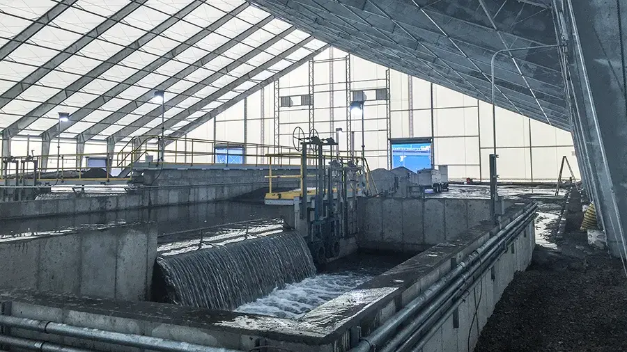 oil-gas-energy - Enclosed Uninsulated Basin Electric 2015 Ash Dewatering Storage