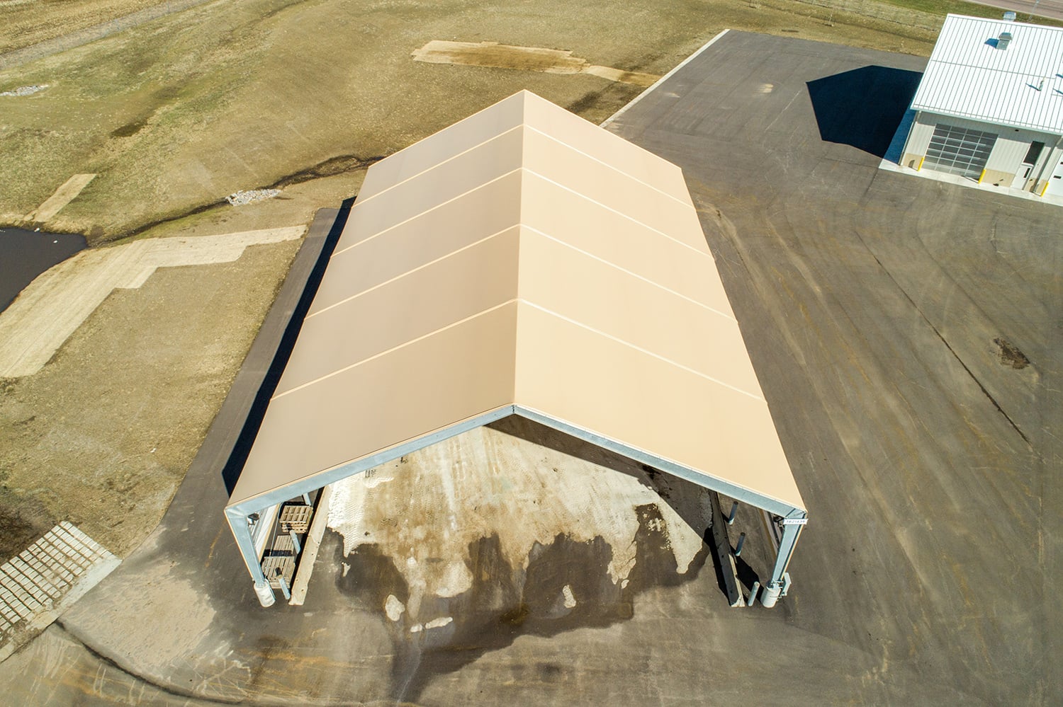 Fabric Structures for Sand Salt Storage Building Solutions